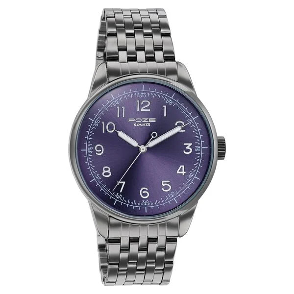 Poze By Sonata Quartz Analog Watch For Men sp70110qm01w - KRISHNA WATCH COMPANY