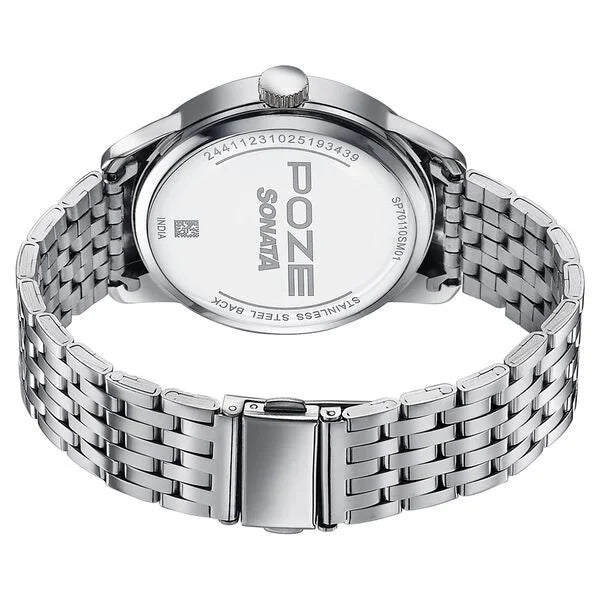 Poze By Sonata Quartz Analog Watch For Men sp70110sm01w - KRISHNA WATCH COMPANY