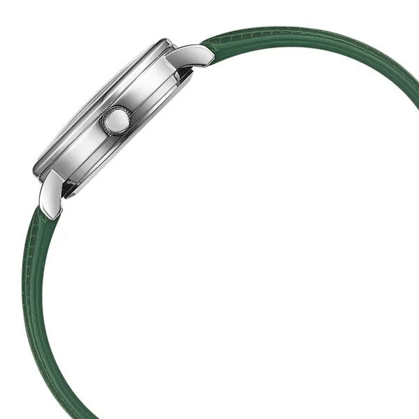 Poze by Sonata Quartz Analog Green Dial PU Leather Strap Watch for Women SP80037SL01W - KRISHNA WATCH COMPANY