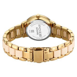Poze By Sonata Quartz Analog Metal And Acetate link Strap Watch For Women SP80051KM05W