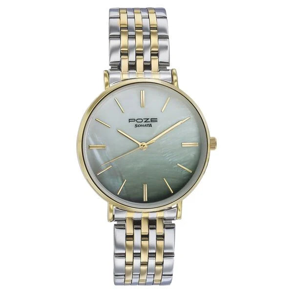 Sonata Poze Quartz Analog Watch For Women sp80077bm02f - KRISHNA WATCH COMPANY