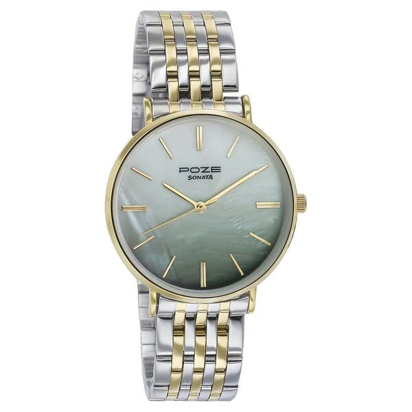 Sonata Poze Quartz Analog Watch For Women sp80077bm02f - KRISHNA WATCH COMPANY