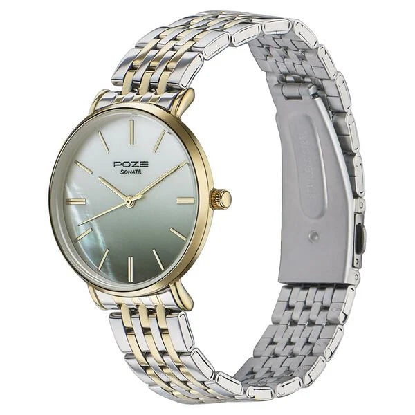 Sonata Poze Quartz Analog Watch For Women sp80077bm02f - KRISHNA WATCH COMPANY