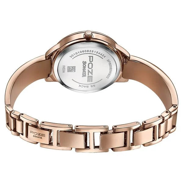 Poze By Sonata Quartz Analog Watch For Women - 80085WM02W - KRISHNA WATCH COMPANY