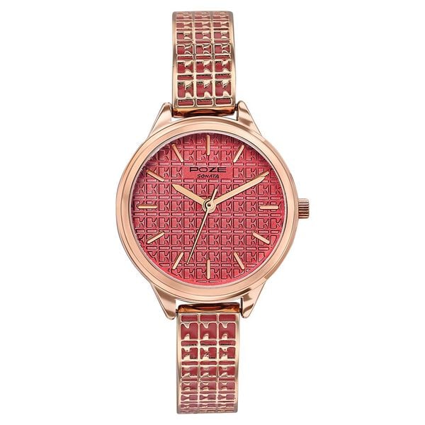 Poze By Sonata Quartz Analog Watch For Women - SP80085WM04W - KRISHNA WATCH COMPANY