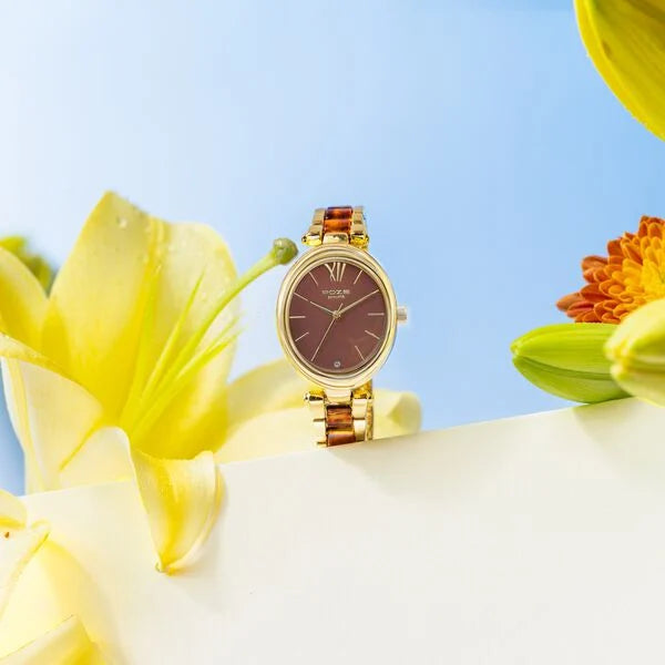 Sonata Poze Quartz Analog Watch For Women sp80095ym01 - KRISHNA WATCH COMPANY