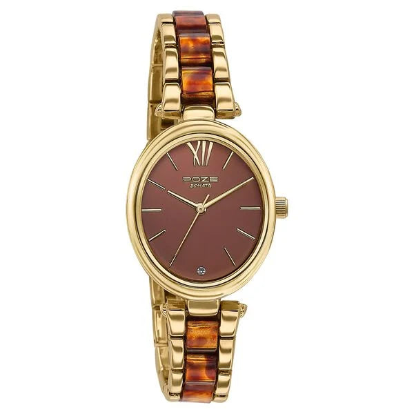 Sonata Poze Quartz Analog Watch For Women sp80095ym01 - KRISHNA WATCH COMPANY