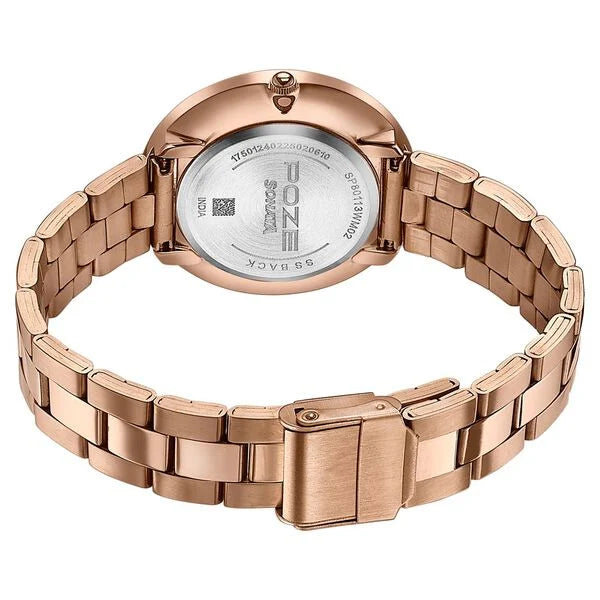 Sonata Poze Quartz Analog Watch For Women - 80113WM02 - KRISHNA WATCH COMPANY
