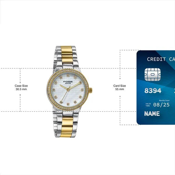 Sonata Poze Quartz Analog Watch For Women sp80120bm01 - KRISHNA WATCH COMPANY