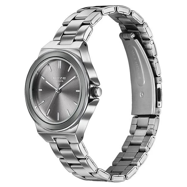Sonata Poze Quartz Analog Watch For Women sp80121km02 - KRISHNA WATCH COMPANY