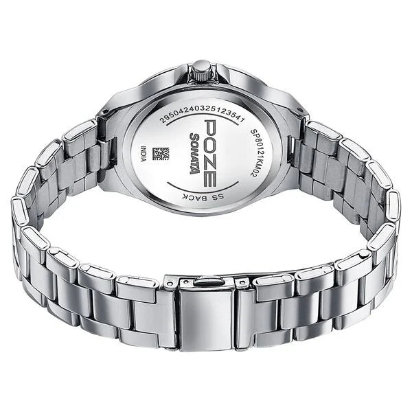 Sonata Poze Quartz Analog Watch For Women sp80121km02 - KRISHNA WATCH COMPANY