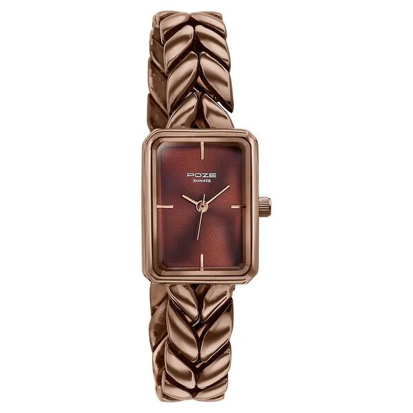 Poze By Sonata Quartz Analog Watch For Women - 80142KM01W - KRISHNA WATCH COMPANY