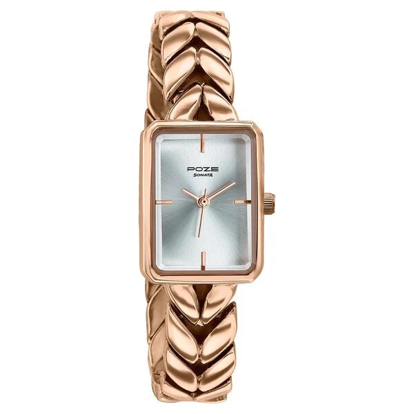 Poze By Sonata Quartz Analog Watch For Women - 80142WM01W - KRISHNA WATCH COMPANY