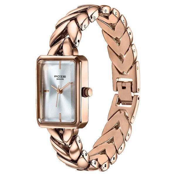 Poze By Sonata Quartz Analog Watch For Women - 80142WM01W - KRISHNA WATCH COMPANY