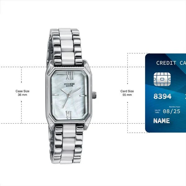 Poze By Sonata Quartz Analog Watch For Women - SP80145SD01W - KRISHNA WATCH COMPANY