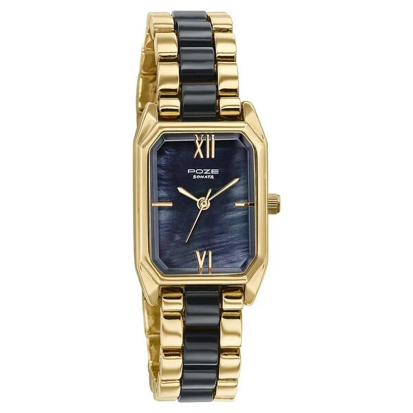 Poze By Sonata Quartz Analog Watch For Women sp80145yd01w - KRISHNA WATCH COMPANY