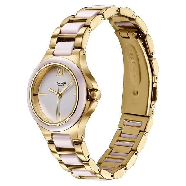 Poze By Sonata Quartz Analog Watch For Women - 80147KD01W - KRISHNA WATCH COMPANY