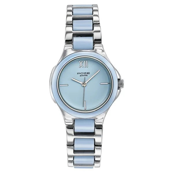 Poze By Sonata Quartz Analog Watch For Women - 80147KD02W - KRISHNA WATCH COMPANY