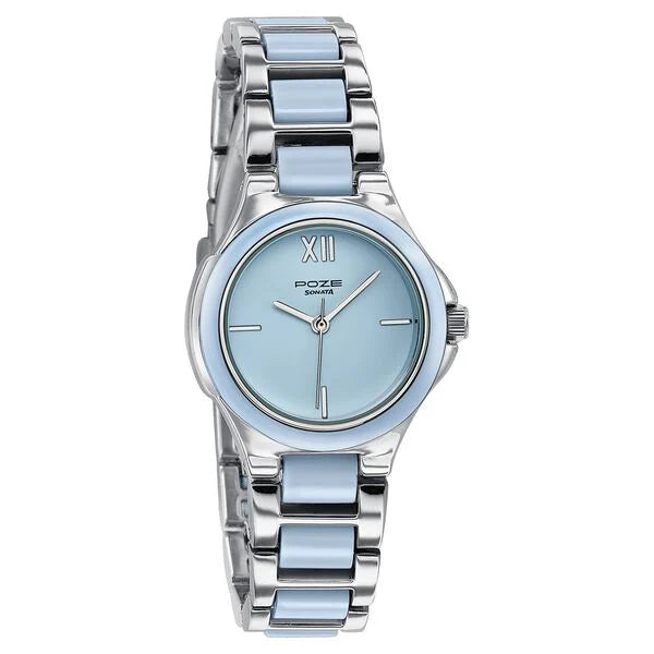 Poze By Sonata Quartz Analog Watch For Women - 80147KD02W - KRISHNA WATCH COMPANY