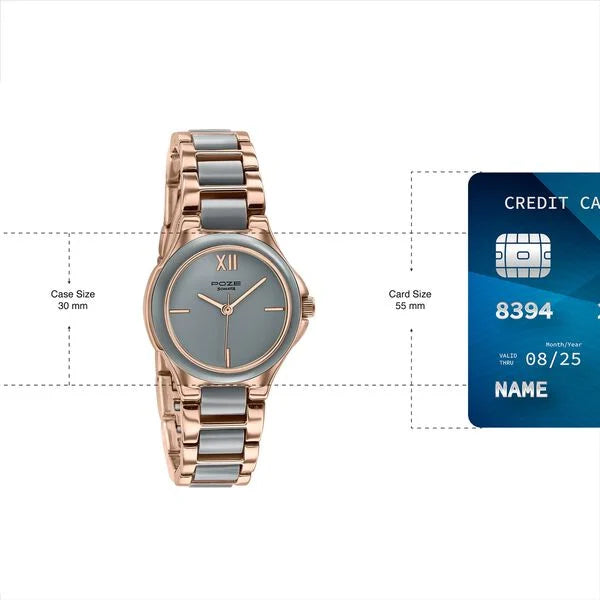 Poze By Sonata Quartz Analog Watch For Women - 80147KD03W - KRISHNA WATCH COMPANY