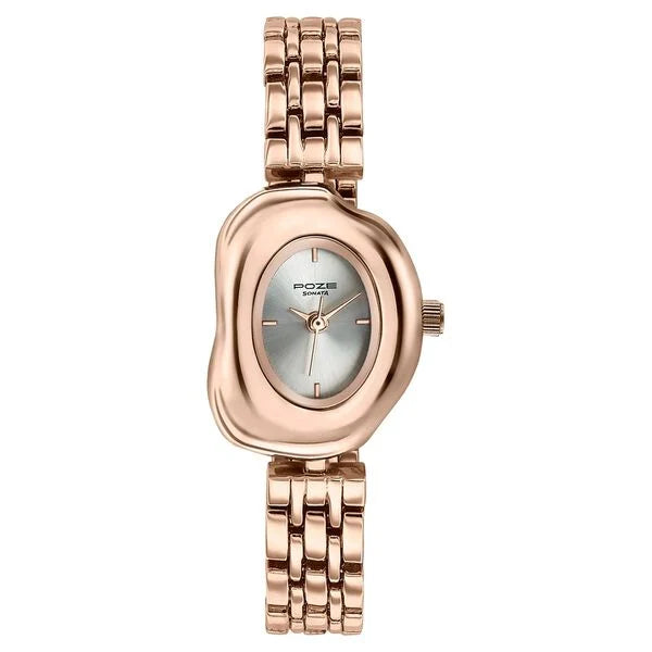 Poze By Sonata Quartz Analog Watch For Women sp80148wm01w - KRISHNA WATCH COMPANY