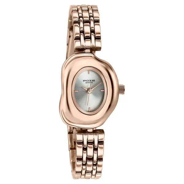 Poze By Sonata Quartz Analog Watch For Women sp80148wm01w - KRISHNA WATCH COMPANY