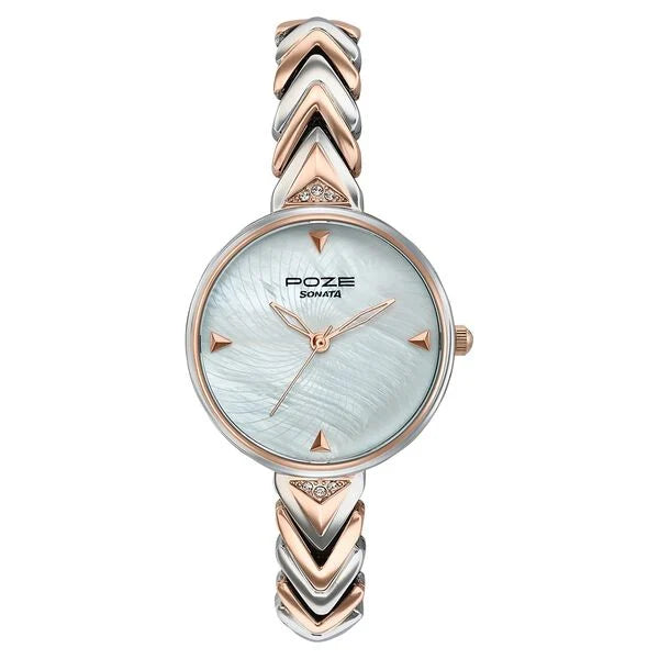 Poze By Sonata Quartz Analog Watch For Women - 80149KM01W - KRISHNA WATCH COMPANY