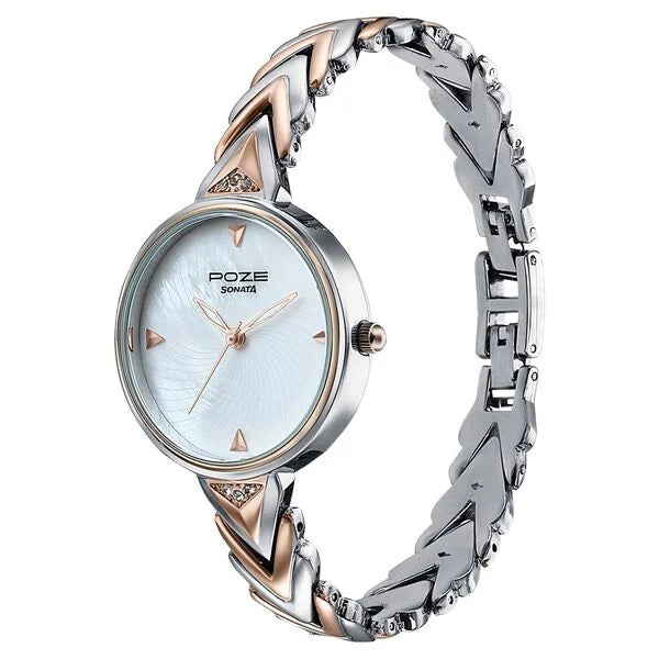 Poze By Sonata Quartz Analog Watch For Women - 80149KM01W - KRISHNA WATCH COMPANY