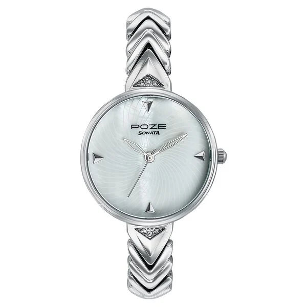 Poze By Sonata Quartz Analog Watch For Women sp80149sm01w - KRISHNA WATCH COMPANY