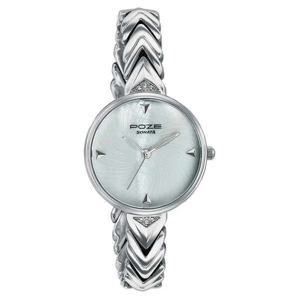 Poze By Sonata Quartz Analog Watch For Women sp80149sm01w - KRISHNA WATCH COMPANY