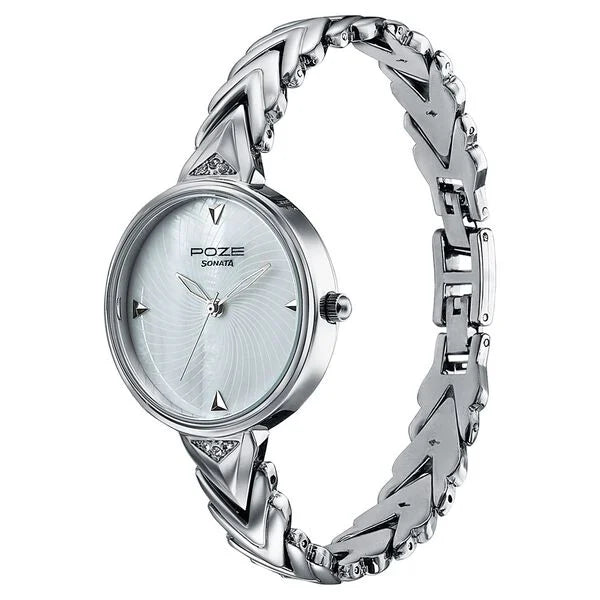 Poze By Sonata Quartz Analog Watch For Women sp80149sm01w - KRISHNA WATCH COMPANY