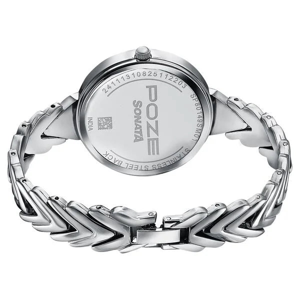 Poze By Sonata Quartz Analog Watch For Women sp80149sm01w - KRISHNA WATCH COMPANY