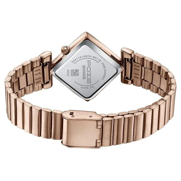 Poze By Sonata Quartz Analog Watch For Women sp80150wm01w - KRISHNA WATCH COMPANY