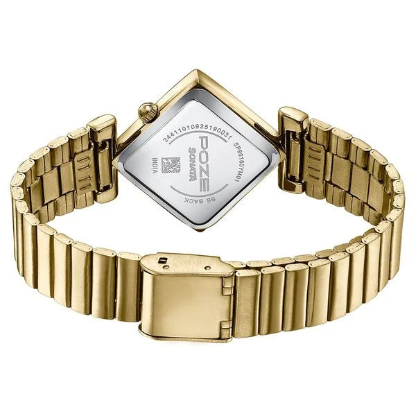 Poze By Sonata Quartz Analog Watch For Women sp80150ym01w - KRISHNA WATCH COMPANY