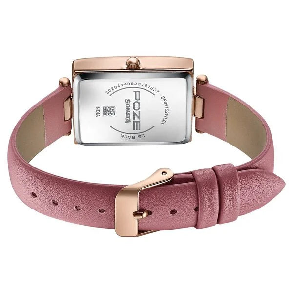 Poze By Sonata Quartz Analog Watch For Women sp80152wl01w - KRISHNA WATCH COMPANY