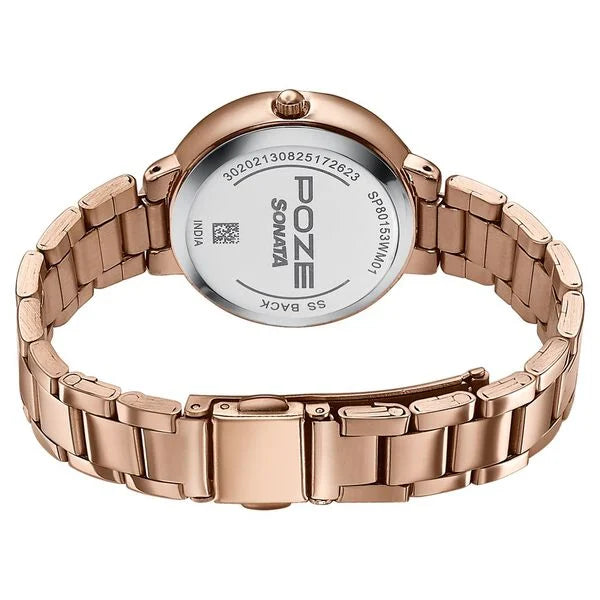 Poze By Sonata Quartz Analog Watch For Women - 80153WM01W - KRISHNA WATCH COMPANY
