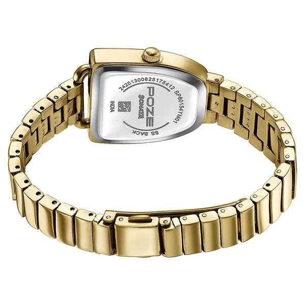 Poze By Sonata Quartz Analog Watch For Women sp80154ym01w - KRISHNA WATCH COMPANY