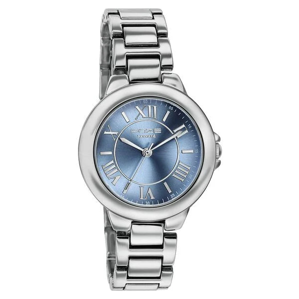Poze By Sonata Quartz Analog Watch For Women sp80158sm01w - KRISHNA WATCH COMPANY