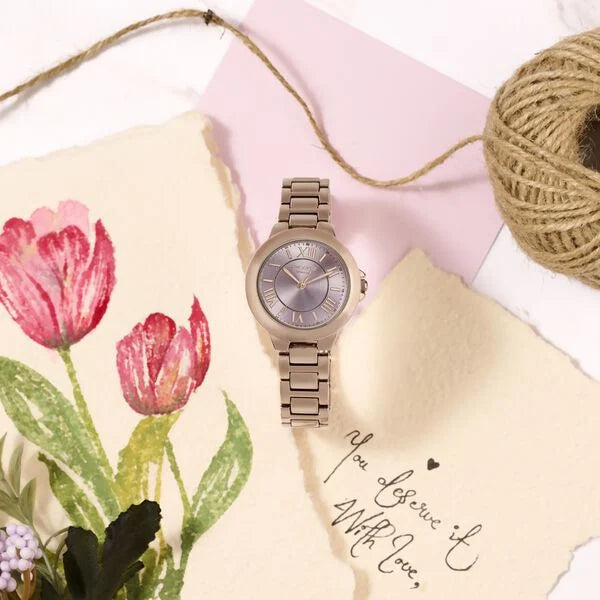 Poze By Sonata Quartz Analog Watch For Women sp80158wm01w - KRISHNA WATCH COMPANY
