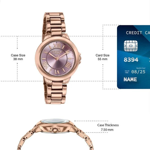 Poze By Sonata Quartz Analog Watch For Women sp80158wm01w - KRISHNA WATCH COMPANY
