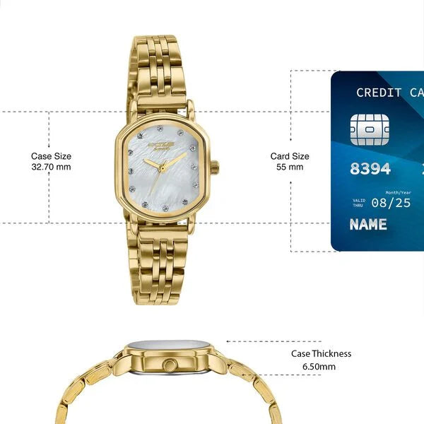 Poze By Sonata Quartz Analog Watch For Women sp80161ym01w - KRISHNA WATCH COMPANY