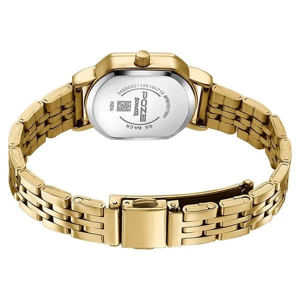 Poze By Sonata Quartz Analog Watch For Women sp80161ym01w - KRISHNA WATCH COMPANY