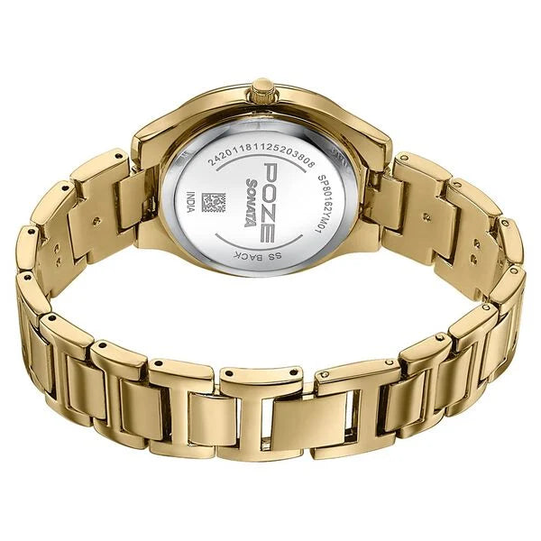 Poze By Sonata Quartz Analog Watch For Women sp80162ym01w - KRISHNA WATCH COMPANY