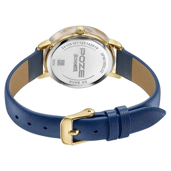 Poze By Sonata Quartz Analog Watch For Women SP80165KL02W - KRISHNA WATCH COMPANY