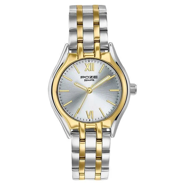 Poze By Sonata Quartz Analog Watch For Women sp80168bm01w - KRISHNA WATCH COMPANY