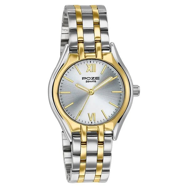 Poze By Sonata Quartz Analog Watch For Women sp80168bm01w - KRISHNA WATCH COMPANY