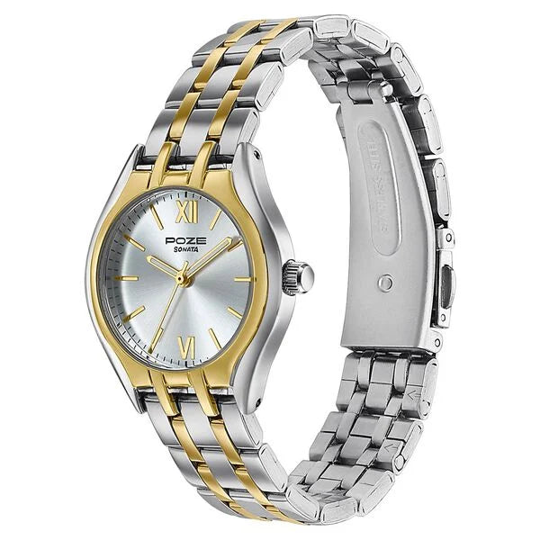 Poze By Sonata Quartz Analog Watch For Women sp80168bm01w - KRISHNA WATCH COMPANY