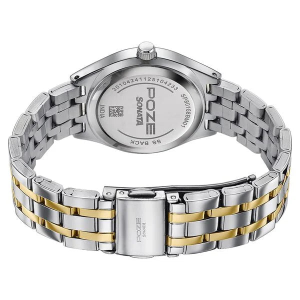 Poze By Sonata Quartz Analog Watch For Women sp80168bm01w - KRISHNA WATCH COMPANY