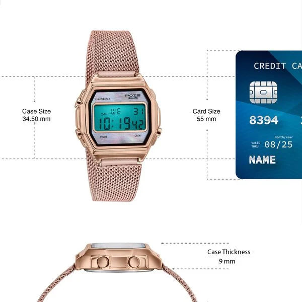 Poze By Sonata Digital Watch For Women sp80170wm01w - KRISHNA WATCH COMPANY