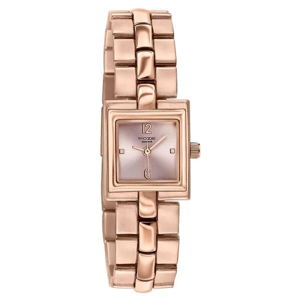 Poze By Sonata Quartz Analog Watch For Women sp80171wm01w - KRISHNA WATCH COMPANY